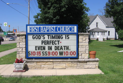 Gods timing sign