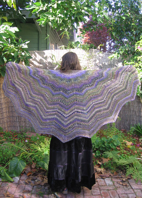 The finished shawl