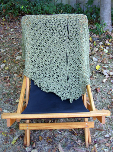 The shawl, draped