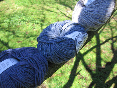 Skye tweed in lovely shades of blue